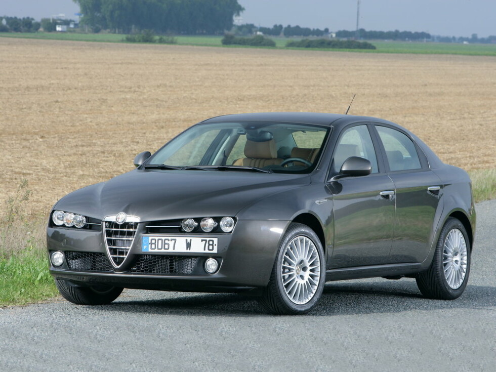 Коврики текстильные "Классик" для Alfa Romeo 159 (седан / 939A) 2005 - 2008, черные, 4шт.