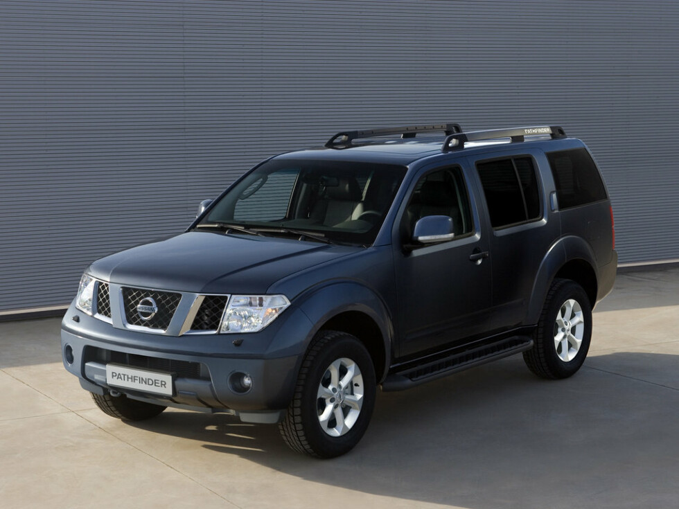 Коврики ЭВА "EVA ромб" для Nissan Pathfinder III (suv  7 мест / R51) 2004 - 2009, серые, 4шт.