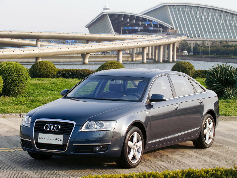 Коврики текстильные "Классик" для Audi A6 III (седан / C6) 2004 - 2008, черные, 5шт.