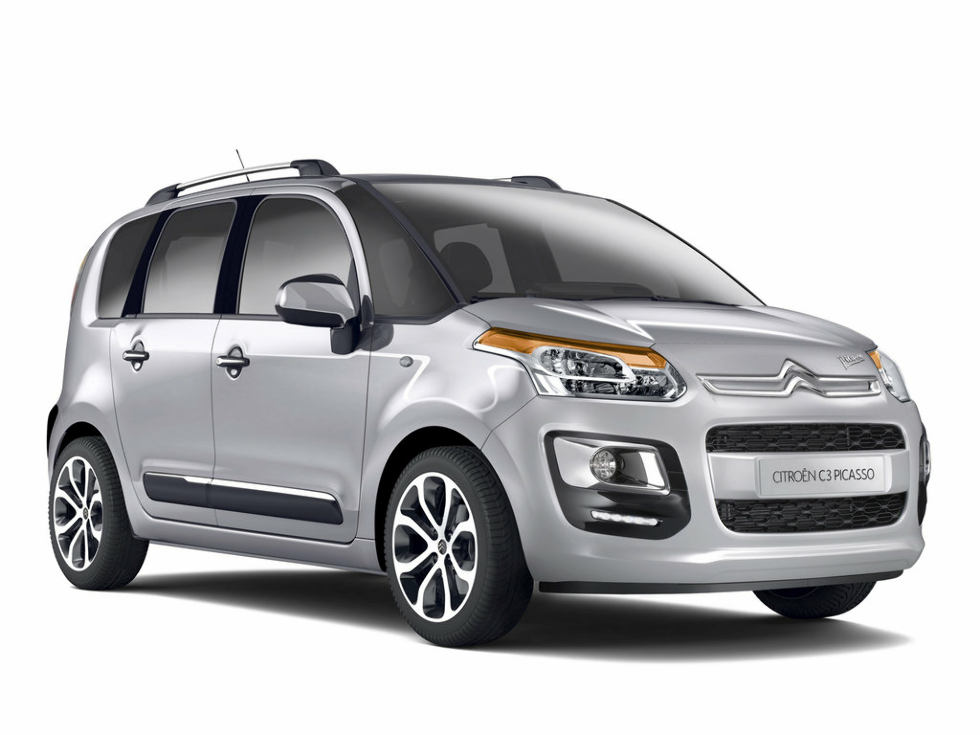 Коврики текстильные "Комфорт" для Citroen C3 Picasso (минивэн) 2012 - 2016, черные, 5шт.