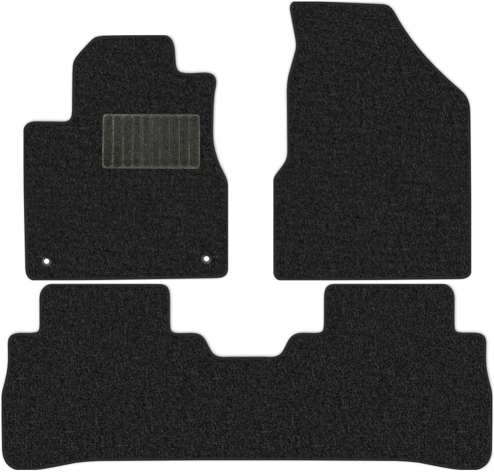 Коврики текстильные "Классик" для Nissan Murano II (suv / Z51) 2010 - 2016, темно-серые, 3шт.