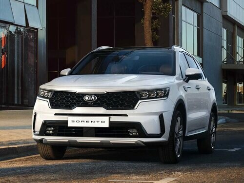 Коврики ЭВА "EVA ромб" для Kia Sorento IV (suv  7 мест / MQ4) 2020 - Н.В., черные, 6шт.