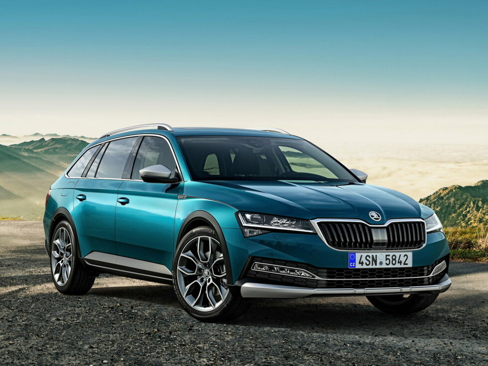 Коврики ЭВА "EVA ромб" для Skoda Superb III (универсал / 3V5) 2019 - Н.В., черные, 4шт.