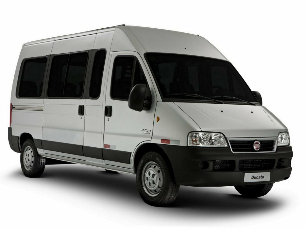 Коврики текстильные "Стандарт" для Fiat Ducato II (автобус / 244) 2002 - 2012, черные, 2шт.