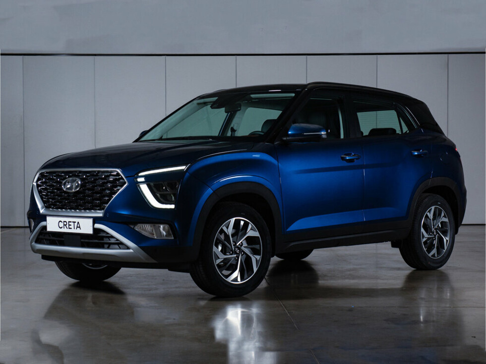 Коврики текстильные "Стандарт" для Hyundai Creta II (suv / SU2) 2020 - Н.В., черные, 5шт.