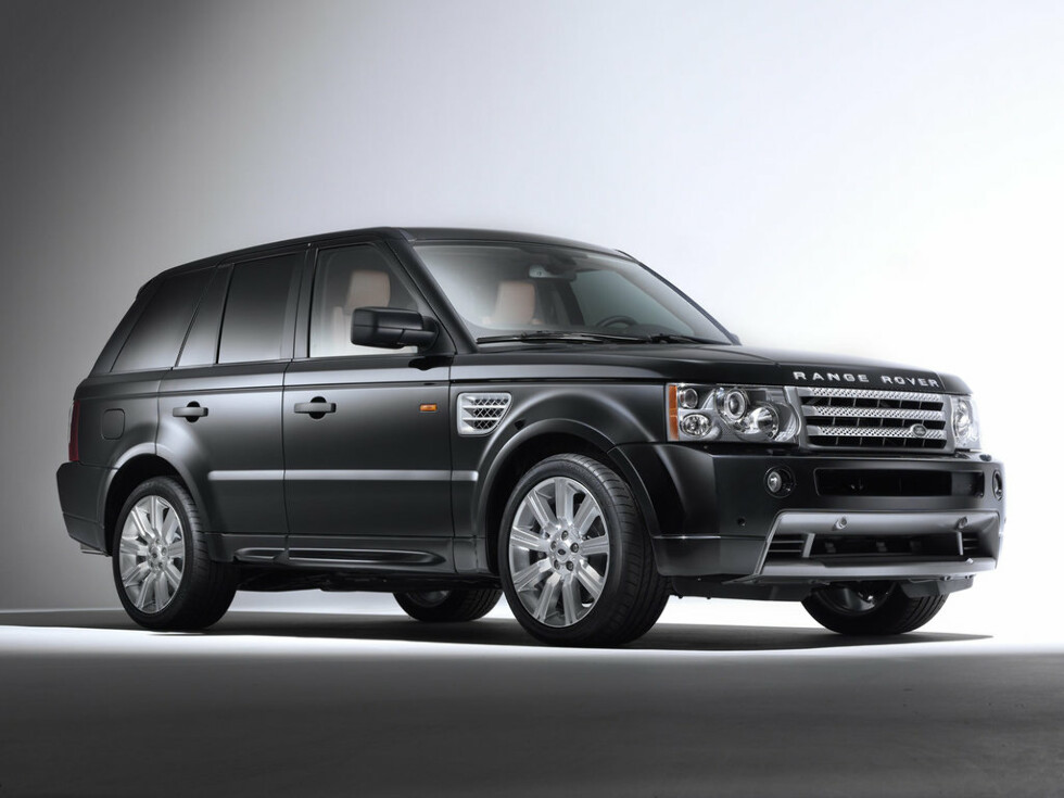 Коврики ЭВА "EVA ромб" для Land Rover Range Rover Sport I (suv / L320) 2005 - 2009, черные, 4шт.