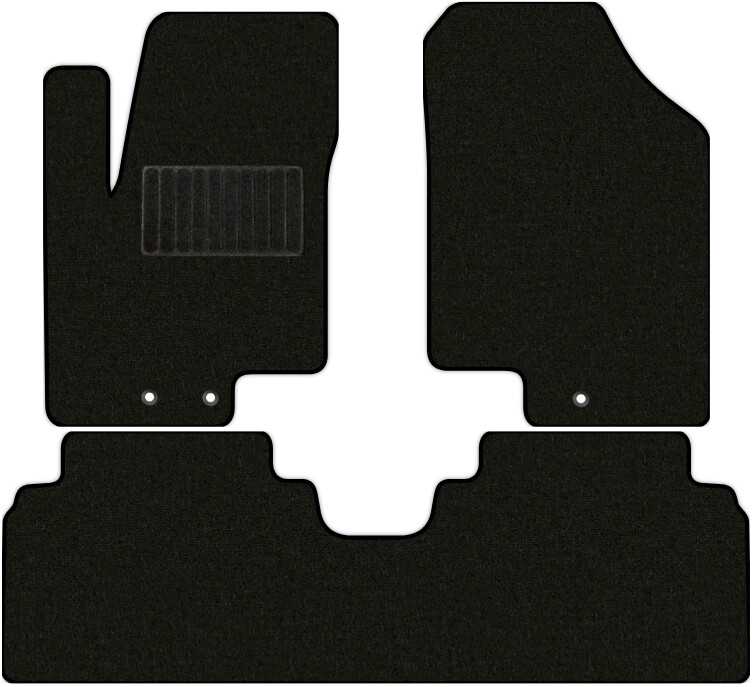 Коврики текстильные "Стандарт" для Kia Venga (хэтчбек 5 дв) 2010 - 2015, черные, 3шт.