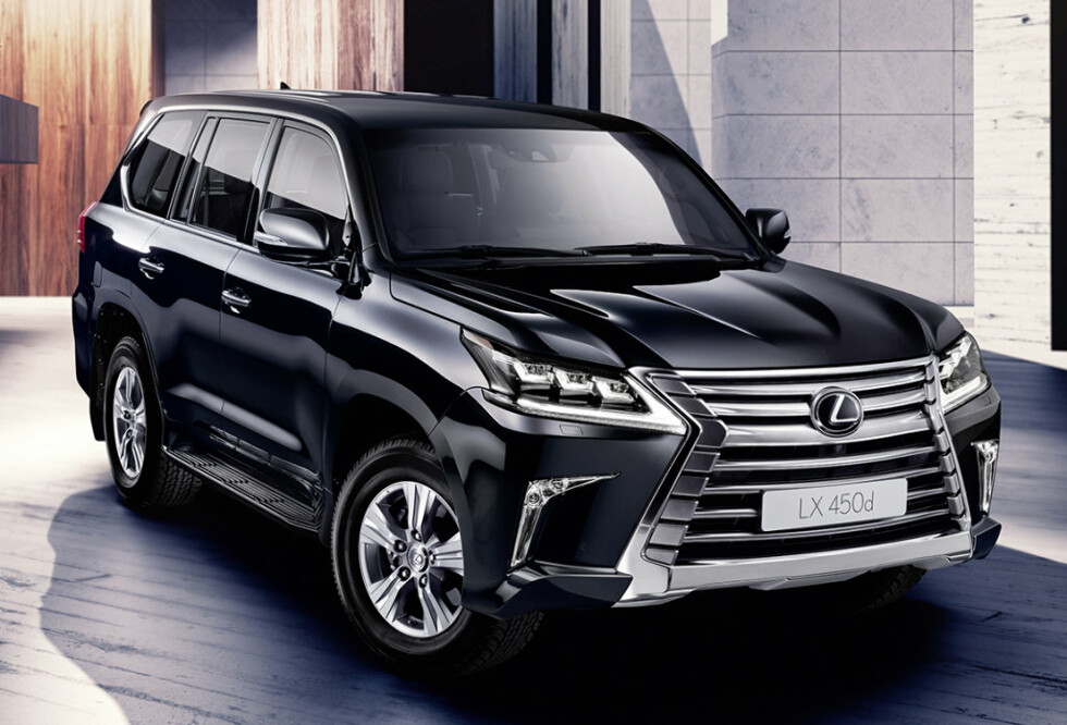 Коврики ЭВА "EVA ромб" для Lexus LX450d III (suv / VDJ201) 2015 - Н.В., черные, 2шт.