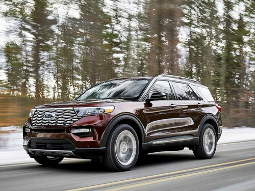 Коврики текстильные "Классик" для Ford Explorer VI (suv / U625) 2019 - Н.В., черные, 6шт.