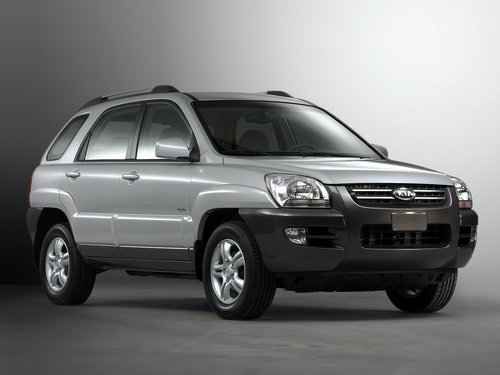 Коврики текстильные "Стандарт" для Kia Sportage (suv / KM) 2006 - 2007, черные, 1шт.